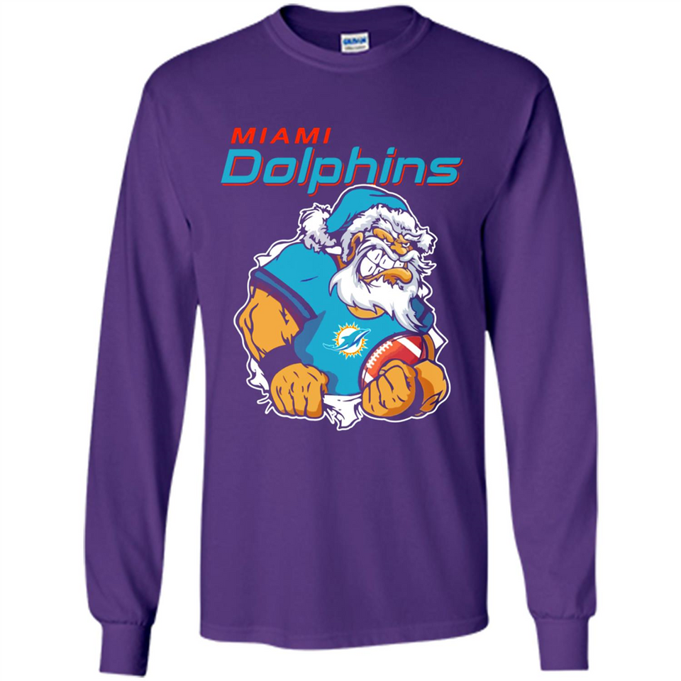 Grumpy Santa Claus Miami Dolphins Football Team PINGPONG