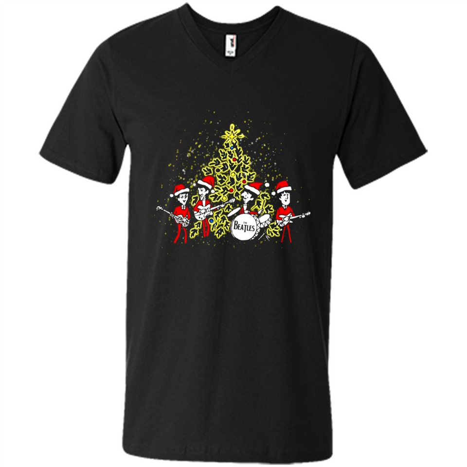 The Beatles chibi Christmas - Men's V-Neck