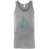 Merry Catmas Funny Cat Christmas Tree Sweatshirt - Canvas Unisex Tank