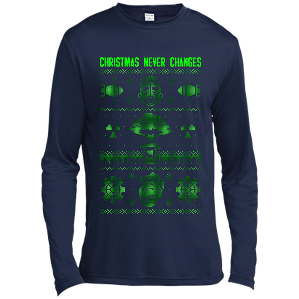 Christmas Ugly Sweater Christmas Never Changes Star Wars - Canvas Long Sleeve T-Shirt