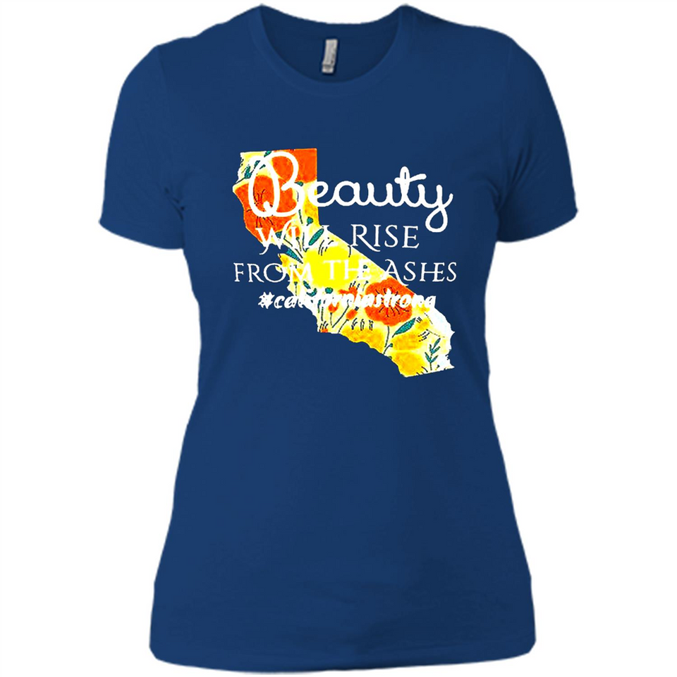 Paradise California Strong Camp Fire Youth T-Shirt PINGPONG - Ladies' Boyfriend T-Shirt