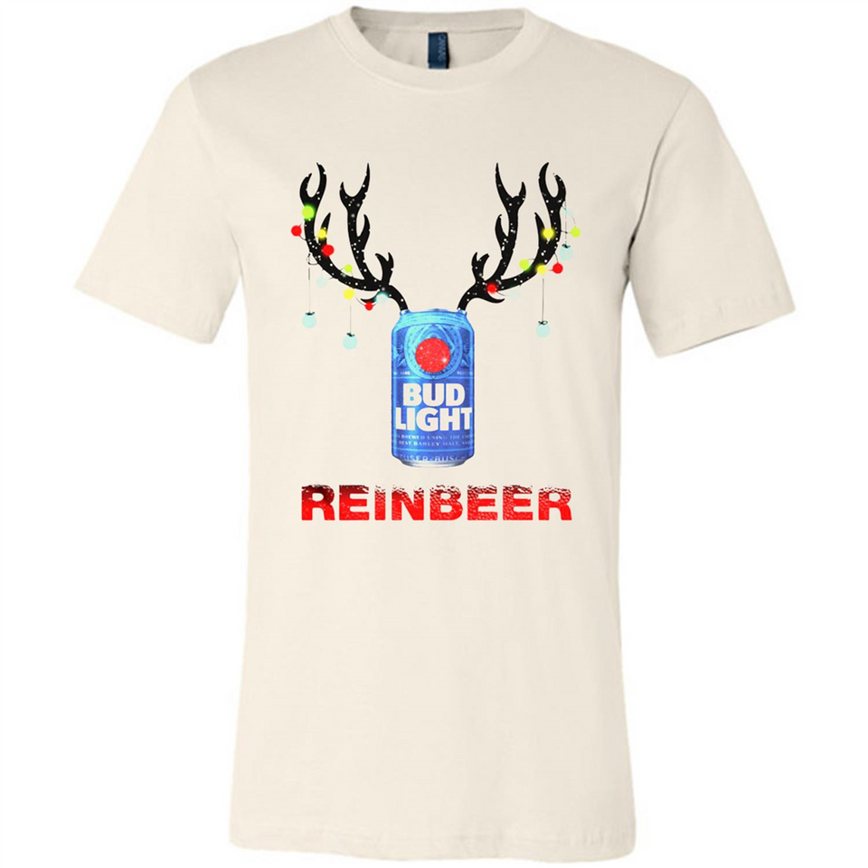 Bud light reinbeer Christmas - Canvas Unisex T-Shirt