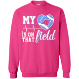 Carolina Panthers Football My Heart is on that Field - Sweatshirt