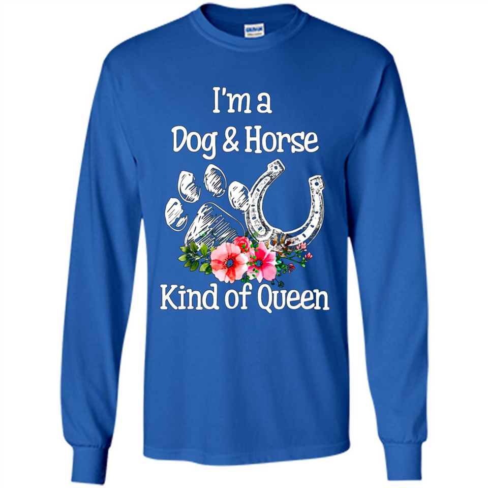 I'm A Dog & Horse Shirt Animal Lover Gift