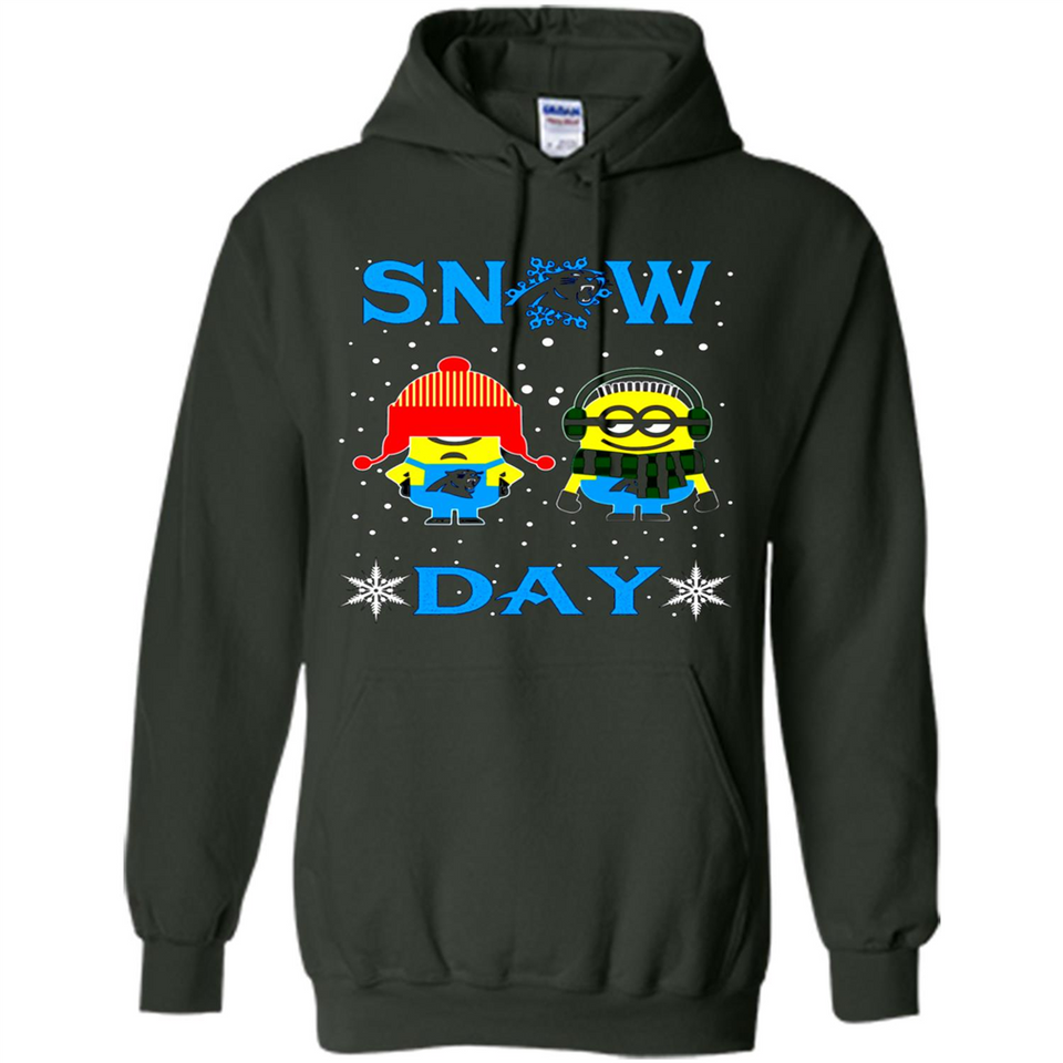 Snow Day Shirt For Carolina Panthers Vs Minion Fans pingpong