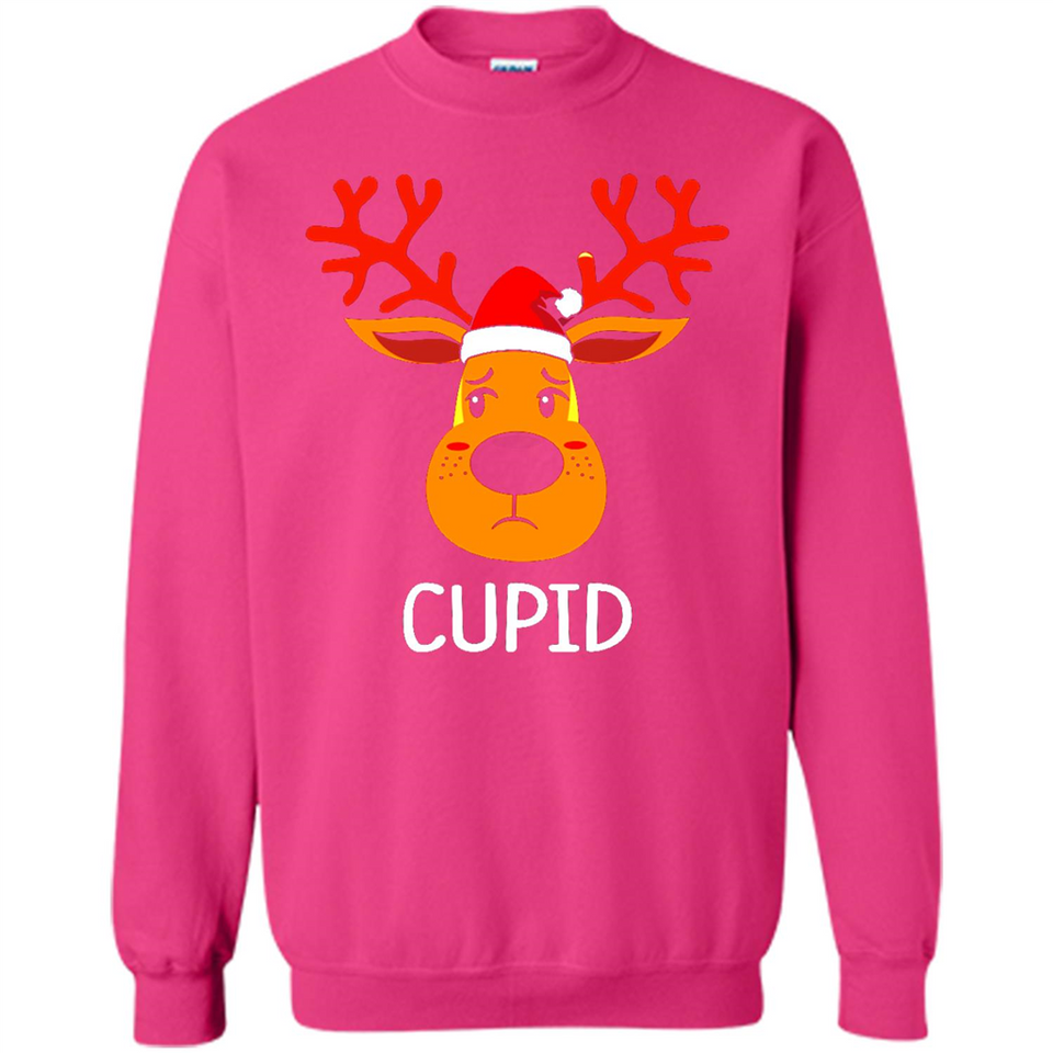 Cupid Santa Claus Funny Xmas Holiday T-Shirt - Sweatshirt