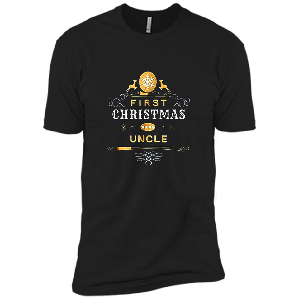First Christmas as a Uncle - Christmas Family - Premium Short Sleeve T-Shirt