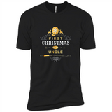 First Christmas as a Uncle - Christmas Family - Premium Short Sleeve T-Shirt
