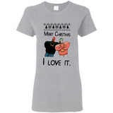 Drake Merry Christmas I love it sweatshirt PINGPONG - Ladies Short-Sleeve