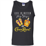 LIFE IS BETTER IN FLIP FLOPS WITH CROWN ROYAL