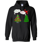 Fir Loves Christmas Tree Funny Undecorated Joke - Hoodie