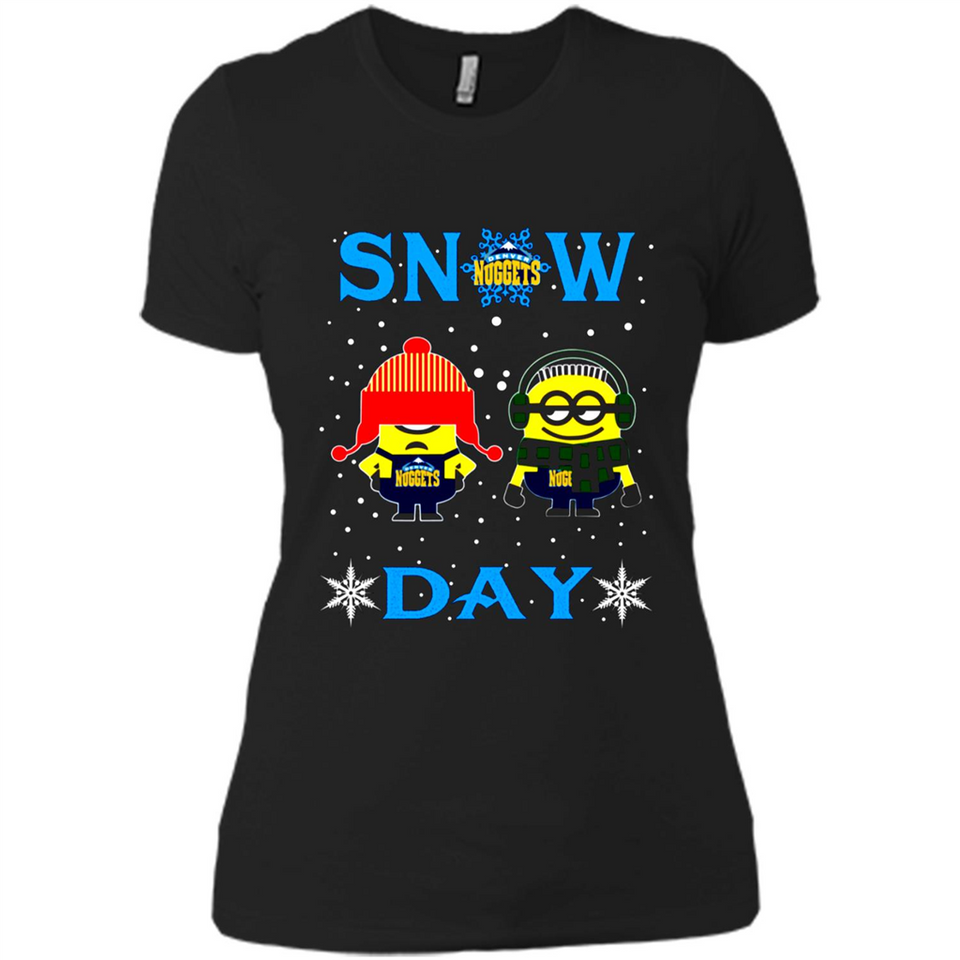 Snow Day Shirt For Denver Nuggets Vs Minion Fans pingpong