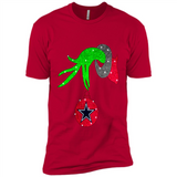 GRINCH HAND HOLDING DALLAS COWBOYS GLITTER CHRISTMAS PINGPONG
