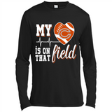 Chicago Bears Football My Heart is on that Field - Canvas Long Sleeve T-Shirt
