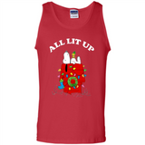 Peanuts By Schulz Snoopy Young Men_s Christmas SweatShirt - Tank Top