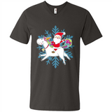 Unicorn And Santa Christmas 1 - Men's V-Neck