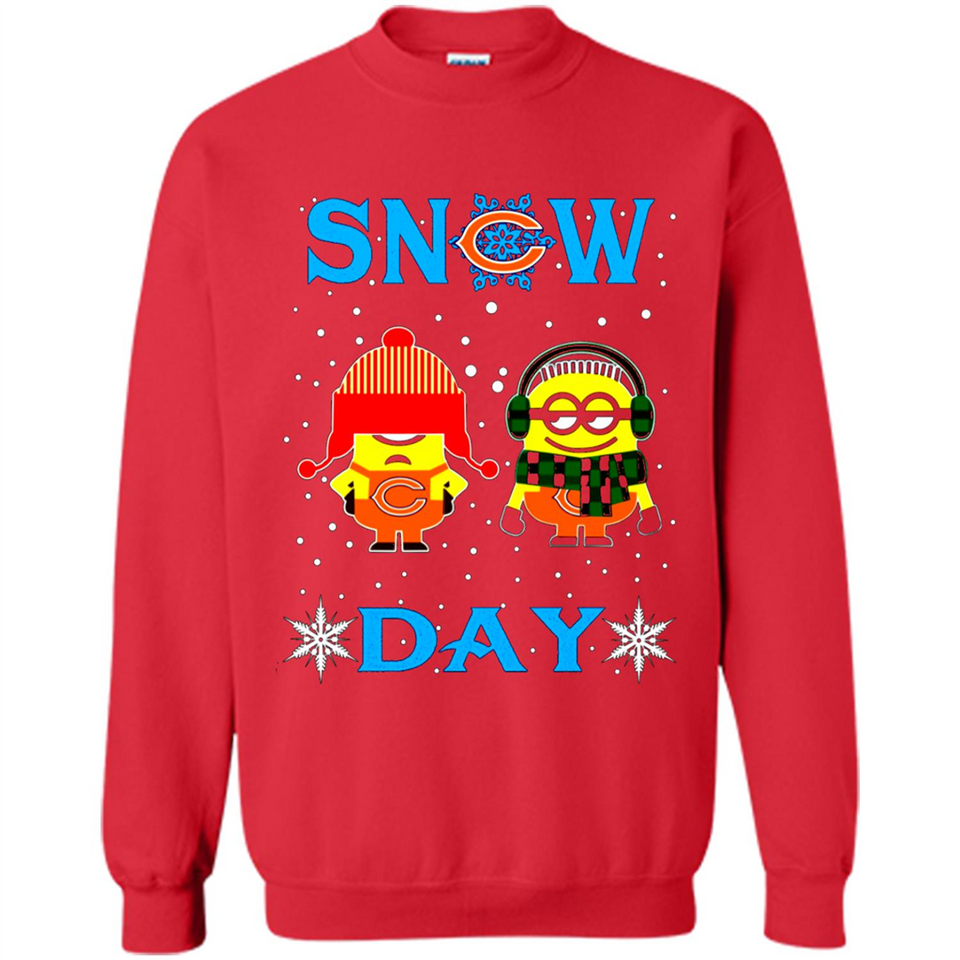 Snow Day Shirt For Chicago Bears Vs Minion Fans pingpong