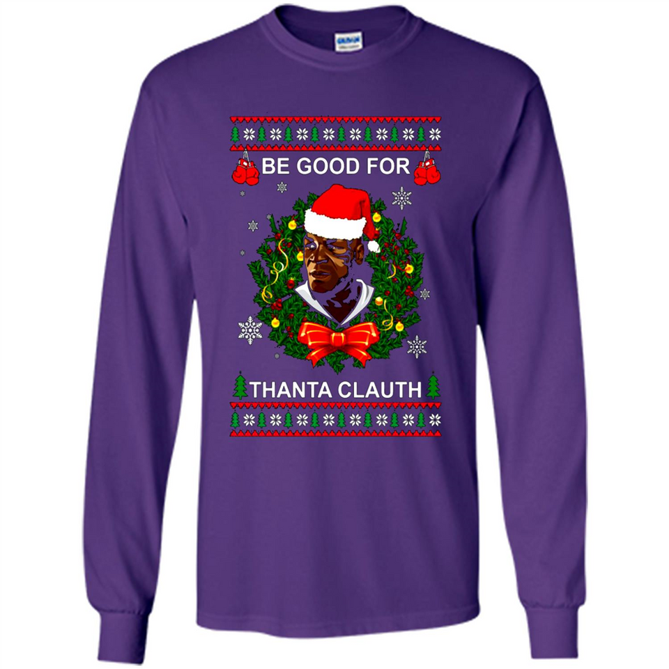 Mike Tyson Thanta Clauth Santa Claus Christmas sweater PINGPONG