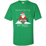 Funny Christmas Nurse Shirt, Santa_s Favorite Nurse - Shirt