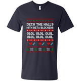 Nurse Christmas Deck The Hall Beta Blockers Sweatshirt - Men's V-Neck