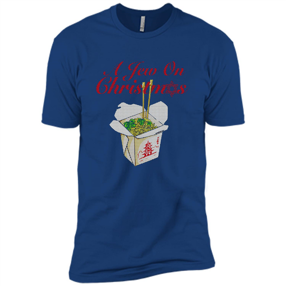 Christmas Ugly Sweater A Jew On Christmas - Premium Short Sleeve T-Shirt