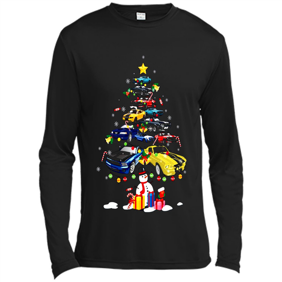 Mustang Tree Christmas Sweatshirt PINGPONG