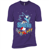 Snoopy Christmas San Jose Sharks - Premium Short Sleeve T-Shirt