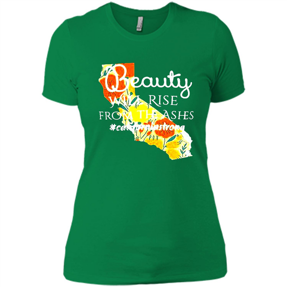 Paradise California Strong Camp Fire Youth T-Shirt PINGPONG - Ladies' Boyfriend T-Shirt