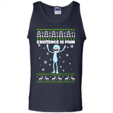 Mr Meeseeks Xistence Is Pain Ugly Christmas - Tank Top