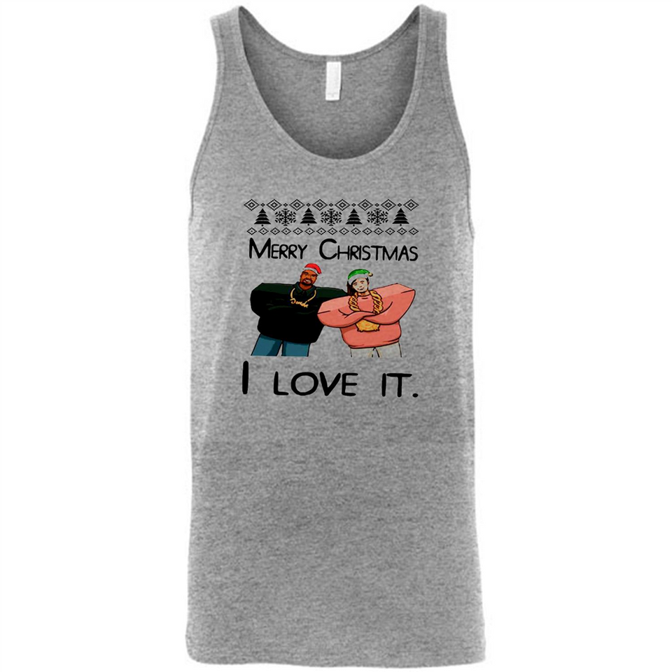 Drake Merry Christmas I love it sweatshirt PINGPONG - Canvas Unisex Tank