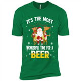 Its The Most Wonderful Time for a Beer - Premium Short Sleeve T-Shirt