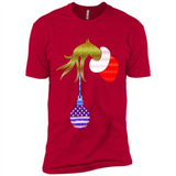 Grinch Holding American Flag ornament Christmas