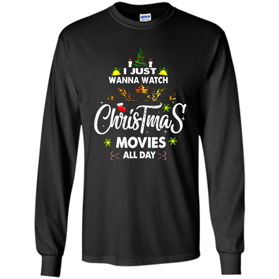 Funny Christmas Movie Shirt, Christmas Movies - Long Sleeve T-Shirt
