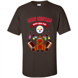 Pittsburgh Steelers NFL Reindeer Funny Merry Christmas And Happy New Year