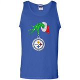 Fantastic Pittsburgh Steelers Glitter Grinch Monogram Ornament Christmas Gift - Tank Top
