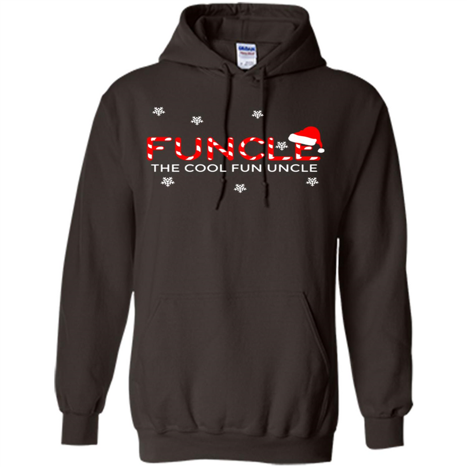 Mens Christmas Funcle The Cool Fun Uncle Definition Xmas - Hoodie