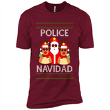 FUNNY POLICE NAVIDAD T-SHIRT Santa Christmas Party - Premium Short Sleeve T-Shirt