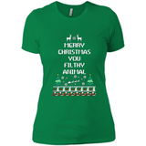 Merry Christmas You Filthy Animal Sweatshirt PINGPONG