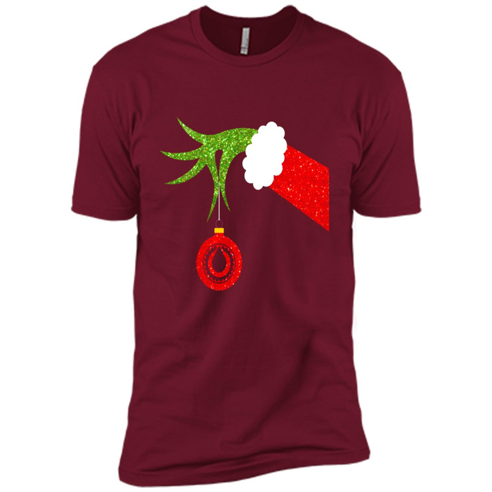 Funny Grinch Hand Holding Oiler Ornament Christmas PING PONG