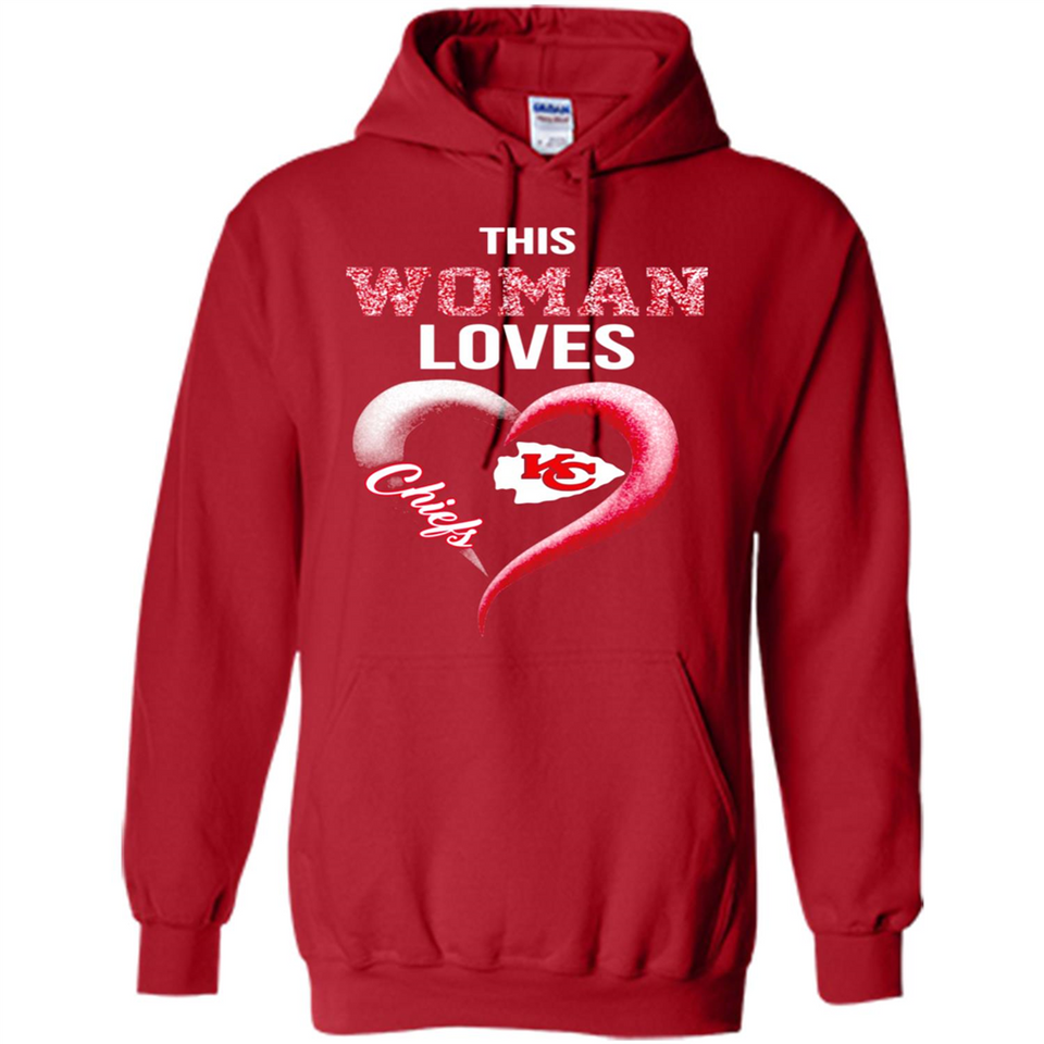 This Woman love Chiefs NFL football team - Hoodie