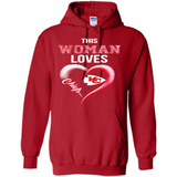 This Woman love Chiefs NFL football team - Hoodie