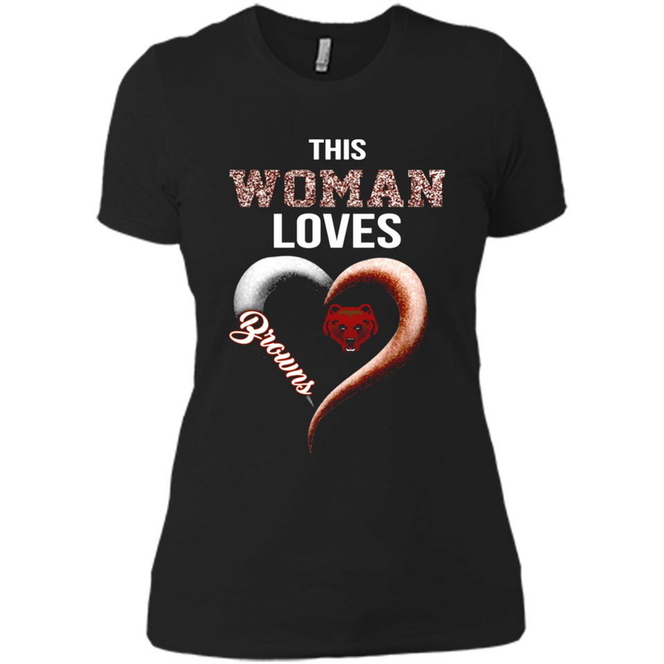 This Woman love Browns NFL football team - Ladies' Boyfriend T-Shirt