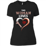 This Woman love Browns NFL football team - Ladies' Boyfriend T-Shirt