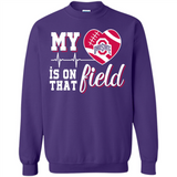 Ohio State Buckeyes Football My Heart is on that Field - Sweatshirt