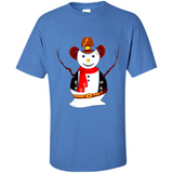 Snowman Cowboy Merry Christmas Xmas