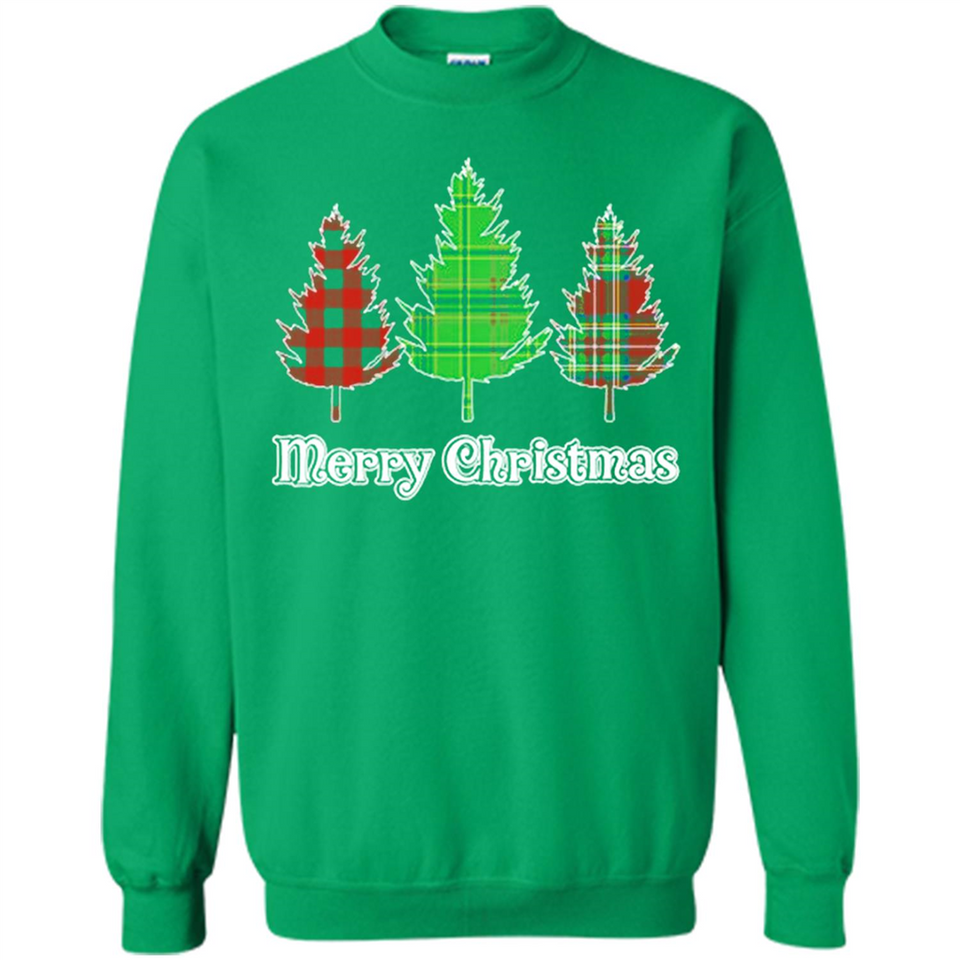 Plaid Christmas Tree Shirt Merry Christmas Plaid is Rad