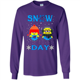 Snow Day Shirt For Carolina Panthers Vs Minion Fans pingpong