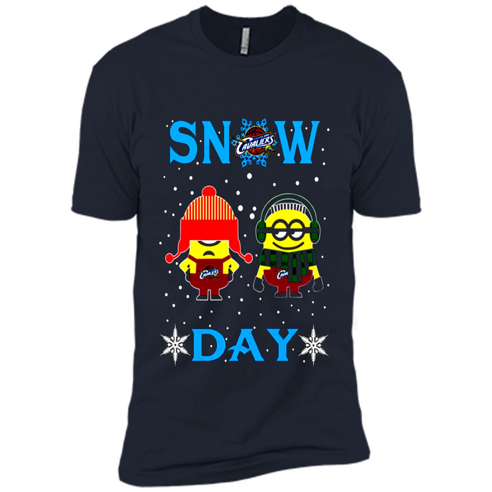 Snow Day Shirt For Cleveland Cavaliers Vs Minion Fans pingpong