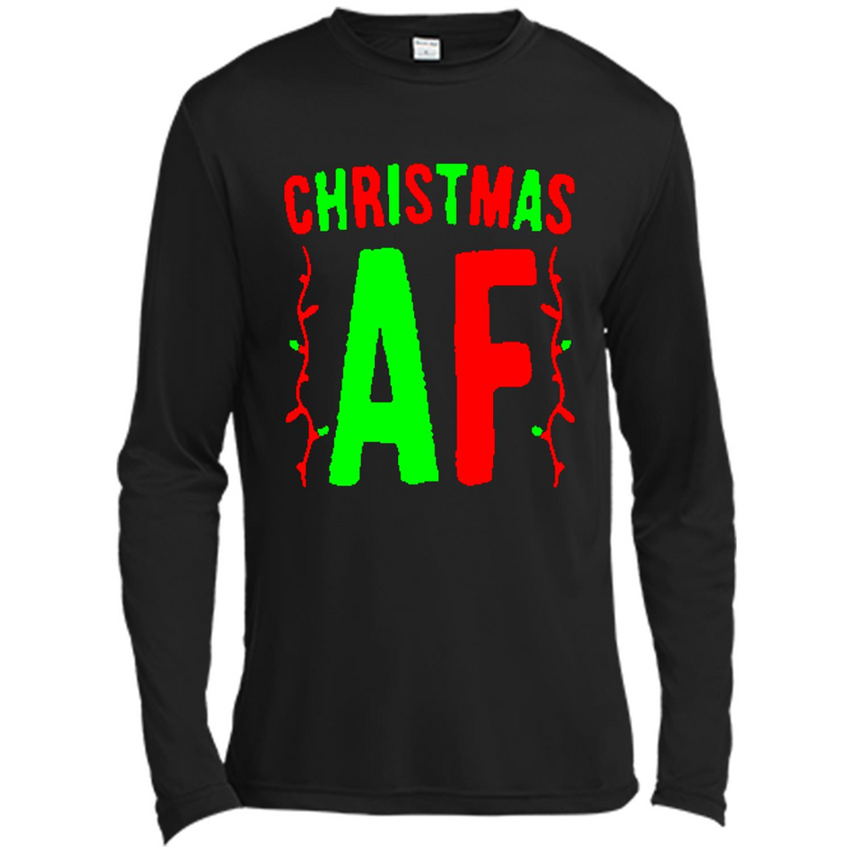 Christmas Ugly Sweater Christmas AF - Canvas Long Sleeve T-Shirt