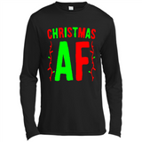 Christmas Ugly Sweater Christmas AF - Canvas Long Sleeve T-Shirt